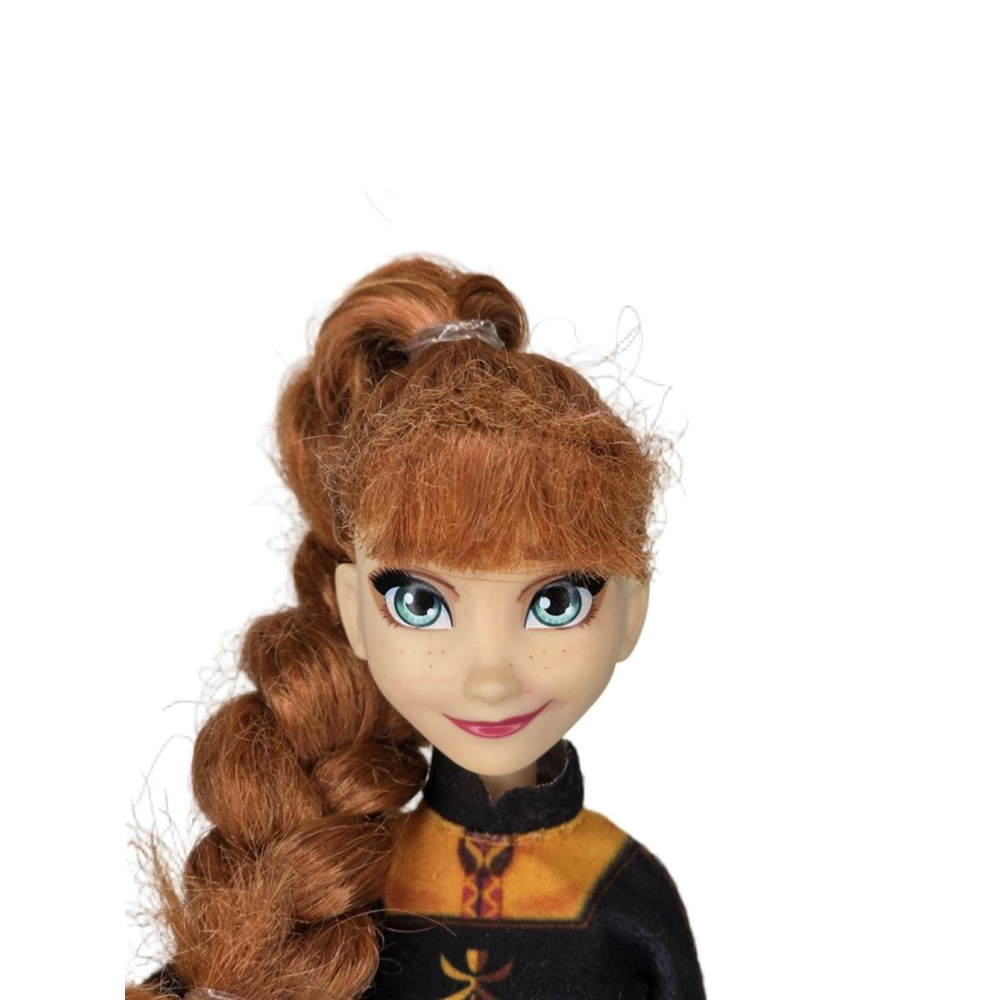 Girls Disney Anna Doll One Size Black Orange